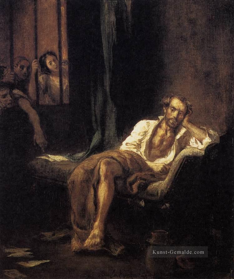 Tasso im Madhouse romantische Eugene Delacroix Ölgemälde